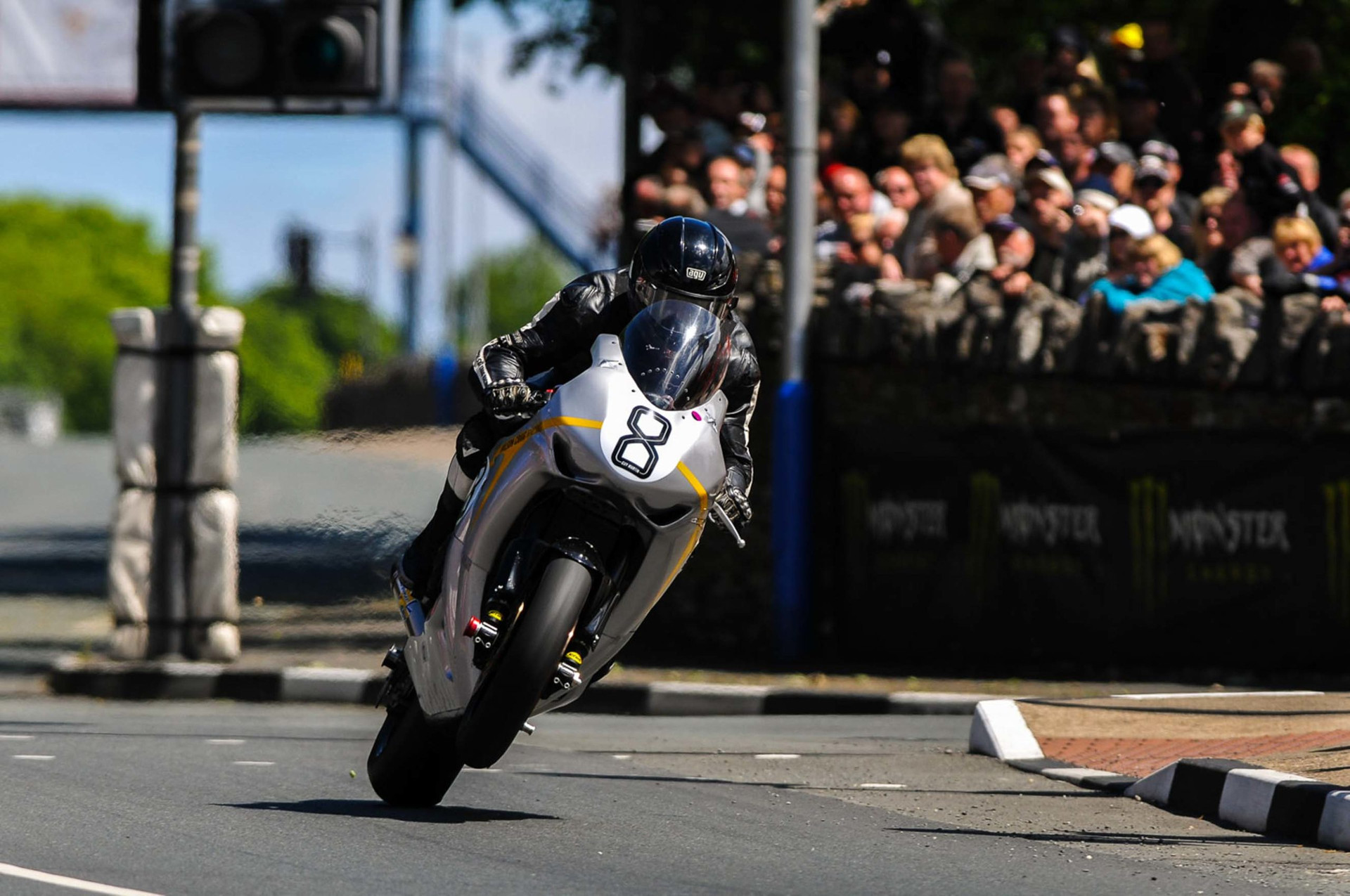 Guy Martin an arrow on the Isle of Man